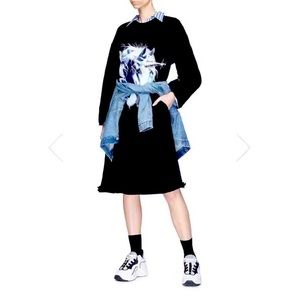 Ground Zer(o) Sweat Dress black oversize